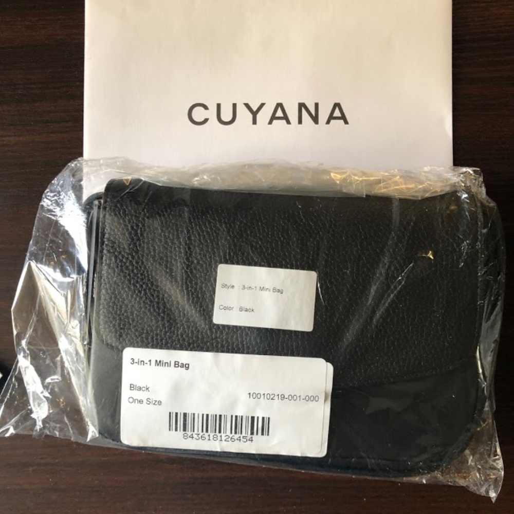 Cuyana 3 -in -1 Mini Black Bag